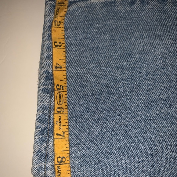 Wrangler Premium lt. stonewashed blue jeans 96501sl 501 pre owned 40 x 30 comfe - Picture 5 of 6